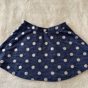 Polka Dot Navy Blue Skirt
